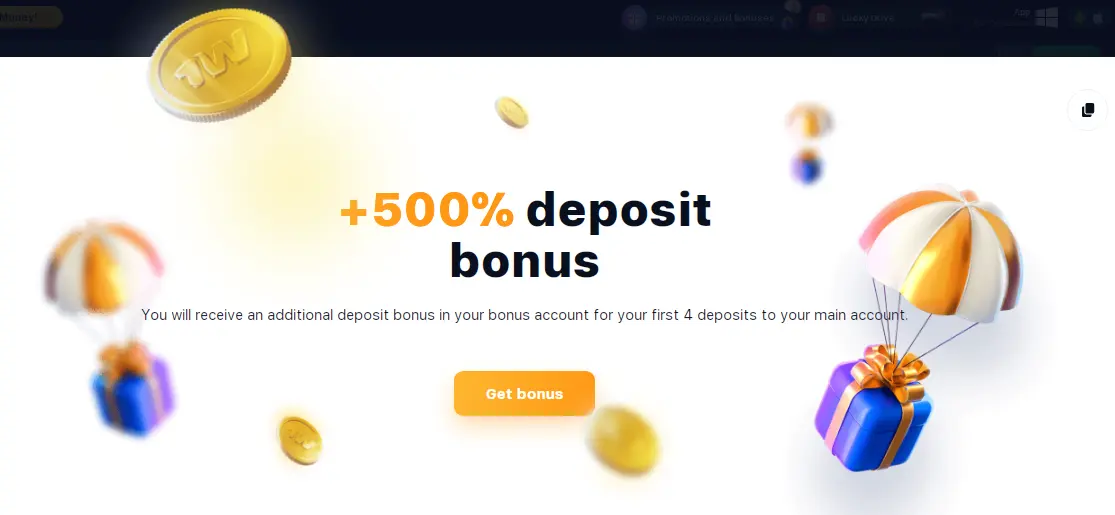 Welcome bonus